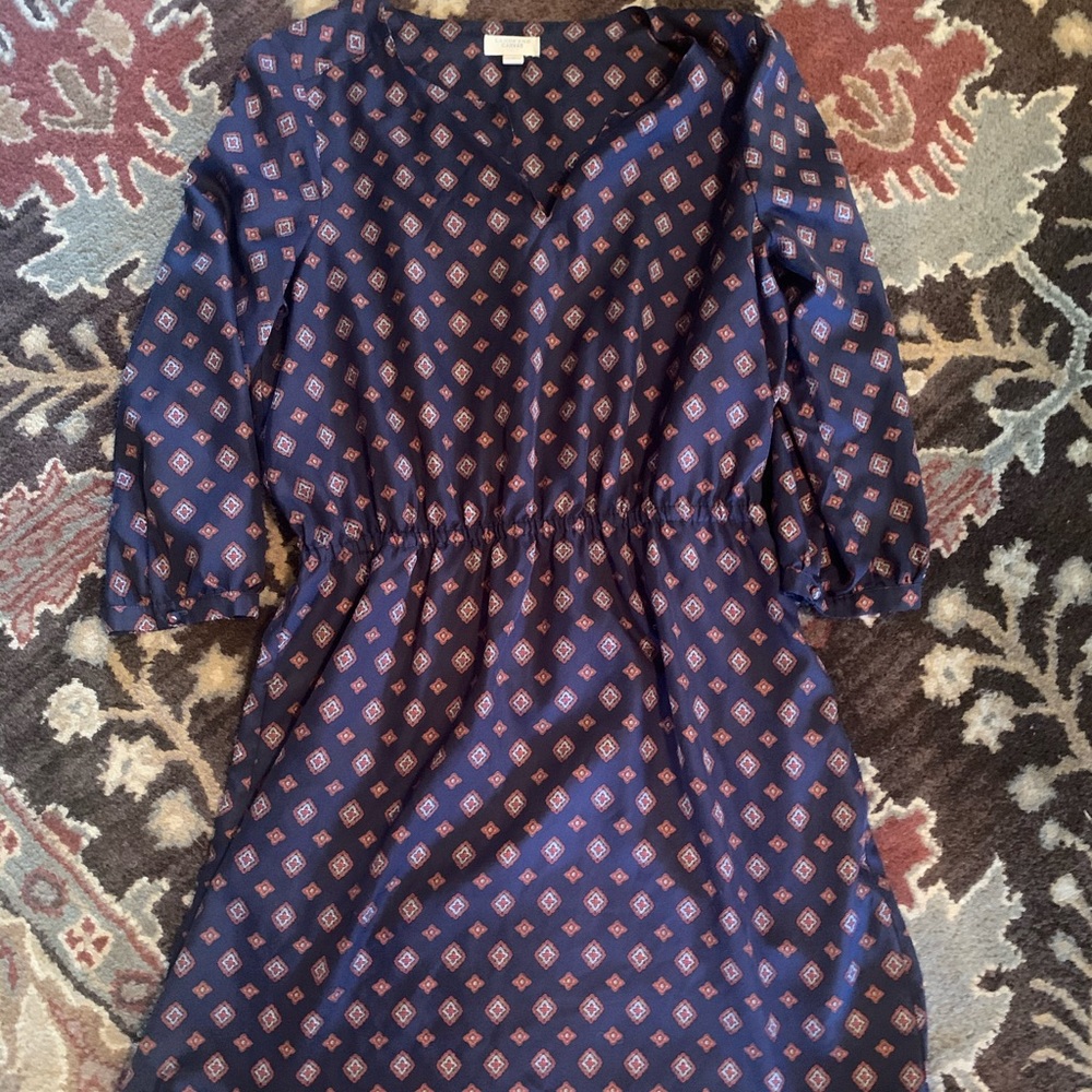 Navy quarter sleeve dress